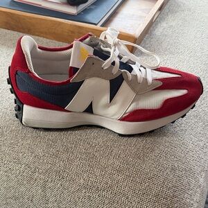 New Balance 327 'Natural Indigo Team Red